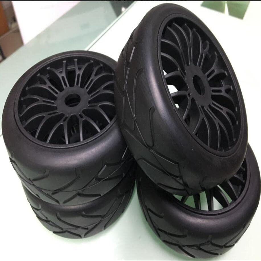 1/8 On Road Off Road Rally Buggy Melting Racing Short Course Tire Set for Serpent 811 Hobao 8SC/vs 4pcs