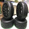 1/8 On Road Off Road Rally Buggy Melting Racing Short Course Tire Set for Serpent 811 Hobao 8SC/vs 4pcs view 2