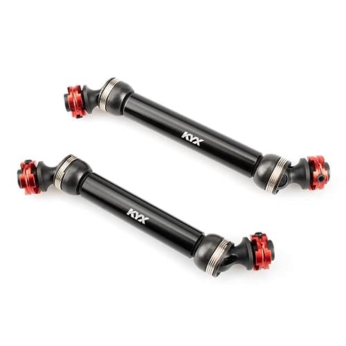 2pcs Reinforced Steel Flange Transmission Shaft CVD for 1/10 RC Crawler car AXIAL SCX10 III AX103007 Upgrade Accessories - (Color: 2pcs)