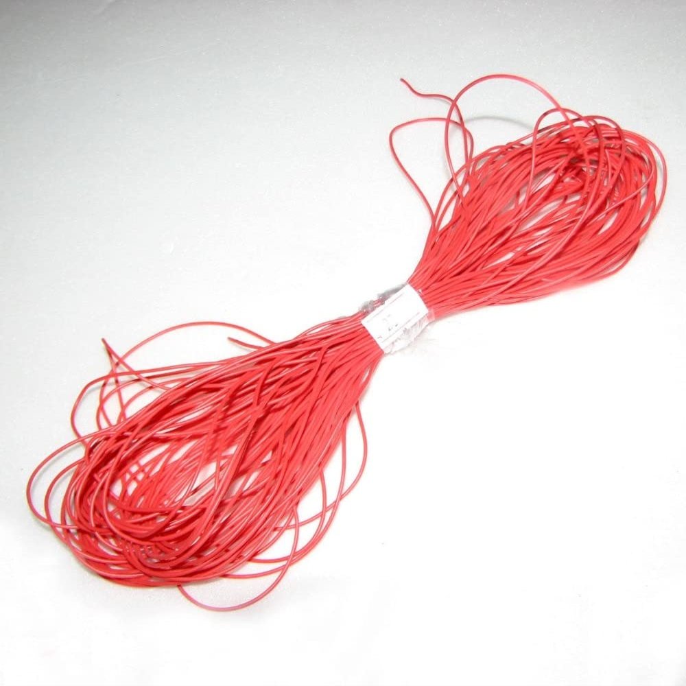 30awg RED Soft Silicone Wire 20m/LOT Soft Bending Resistant Cold Freeze-resis