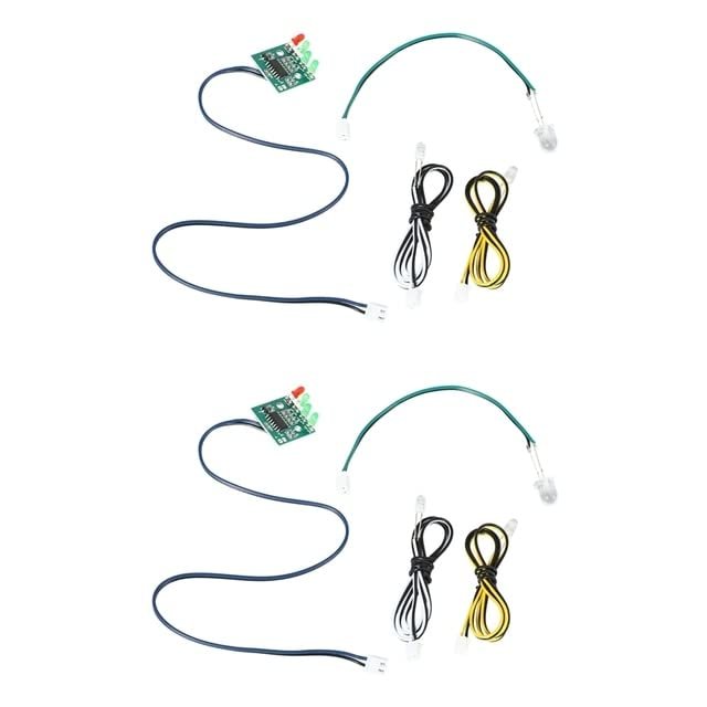 2X for 2011 5 Fishing Bait Boat Spare Parts Accessories LED Group for Flytec 2011 5 Bait Boat| | - - (Color: Green)