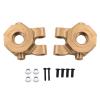 2Pcs Brass Steering Block Steering Knuckle 9737 Replacement for TRAXS RTX4M RTX-4M 1/18 RC Crawler Car Upgrades Parts - (Color: Yellow) view 2