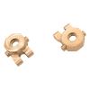 2Pcs Brass Steering Block Steering Knuckle 9737 Replacement for TRAXS RTX4M RTX-4M 1/18 RC Crawler Car Upgrades Parts - (Color: Yellow) view 3