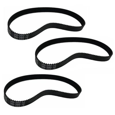 3Pcs -390-12 Drive Belt Durable Thickened Rubber Drive Belt Accessories for Electric Bike E-Bike Scooter Motorcycle - (Color: Green)