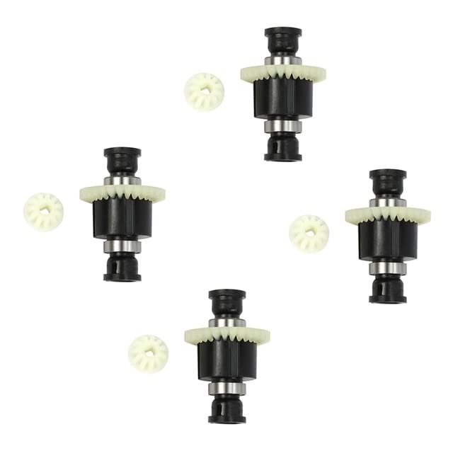 4Pcs RC Car Differential Assembly for SG 1603 SG 1604 SG1603 SG1604 1/16 RC Car Spare Parts Accessories - (Color: Black)