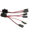 1 Tow 4 Crawler Accessories Parts and Accessories Split Cable On/Off Controller 4-Way LED Light Y-line Splitter - (Color: 1pcs) view 4