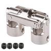 2Set Rc Double Universal Joint Cardan Joint Gimbal Couplings with Screw,5X5mm & 4X4mm view 4