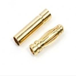 10 Pairs* 3.0mm Gold Coated Banana Bullet Connector Set for Battery/Motor/esc - Parts & Accs -