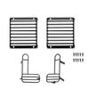 4Pcs Metal Front and Rear Lampshade Lamp Guards Protection Cover for 1/10 RC Crawler Car TRAXS RTX 4 RTX4 Defender| | - - (Color: Black) view 1