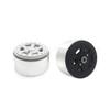 4Pcs for RTX-4 RTX-6 6X6 G63 G500 SCX10 Climbing Car 2.2 Inch Metal Lock Tire Wheel Rims,Silver view 4