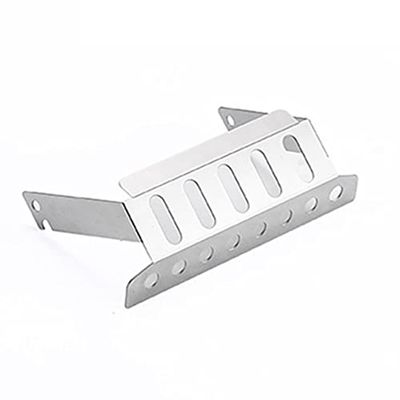 Stainless Steel Chassis Armor Front Protector Plate for MN D90 D99 MN99S 1/12 RC Car Upgrade Parts - (Color: Silver)