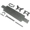 Shock Absorber Chassis for WTY 1/10 Off-Road Vehicle Upgrade Accessories Climbing Frame - (Color: Black) view 2
