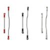2 Pieces Steering Pull Rods RC Crawler Car Tire Parts Metal Upgraded Parts Replacement for Capra 1 9 UTB Black - (Color: red, CN) view 2