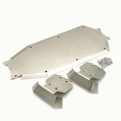Stainless Steel Chassis Armor Protection Skid Plate for 1/8 TRAXS Sledge 95076-4 - (Color: Silver, CN)