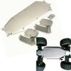 Stainless Steel Chassis Armor Protection Skid Plate for 1/8 TRAXS Sledge 95076-4 - (Color: Silver, CN) view 2