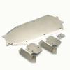 Stainless Steel Chassis Armor Protection Skid Plate for 1/8 TRAXS Sledge 95076-4 - (Color: Silver, CN) view 3