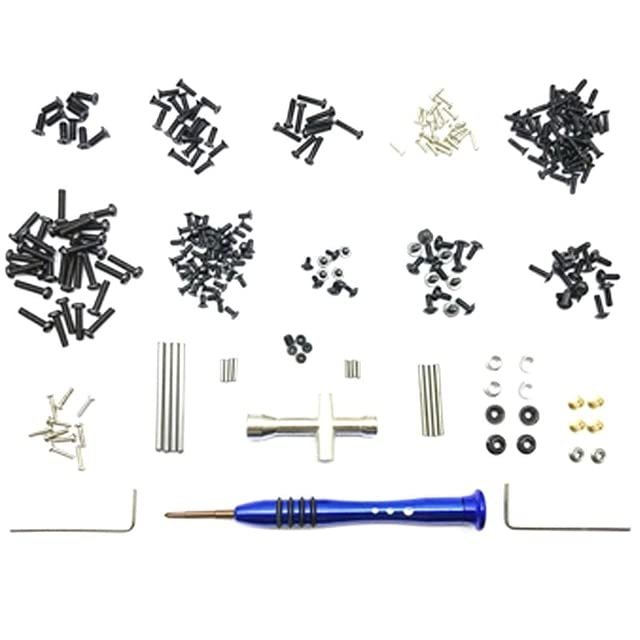 2 Set RC Car Parts for WTY: 1 Set Metal Shock Absorber Damper & 1 Set M2 M2.5 M3 Screw - (Color: Lemon Yellow)