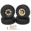 1.0 Brass Wheel Rim Tires All Terrain Parts Kits for 1/18 1/24 RC Crawler Axial SCX24 FMS FCX24 Enduro24 - (Color: As Shown) view 1