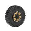 1.0 Brass Wheel Rim Tires All Terrain Parts Kits for 1/18 1/24 RC Crawler Axial SCX24 FMS FCX24 Enduro24 - (Color: As Shown) view 3