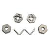 4Pcs Metal Wheel Hub Hex Adapter 55-ZJ09 for Hosim 9125 9155 9156 Xinlehong 9125 9155 9156 1/10 1/12 RC Car Spare Parts view 3