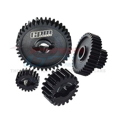 GPM Mid Carbon Steel Mid Gearbox Gear Set for AXIAL 1/18 UTB18 Capra RC CAR Part AXI212008 Set of 4 Pieces| | -