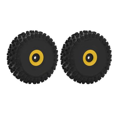 1/14 Scale Front Tire Improve Stability RC Car Front Wheel and Tire for Remote Control Car