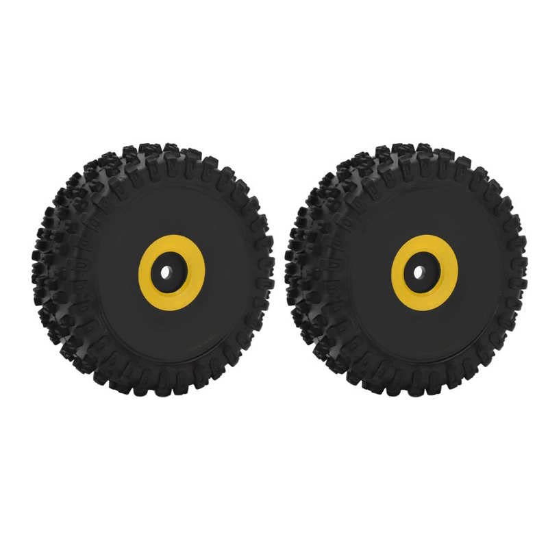 1/14 Scale Front Tire Improve Stability RC Car Front Wheel and Tire for Remote Control Car