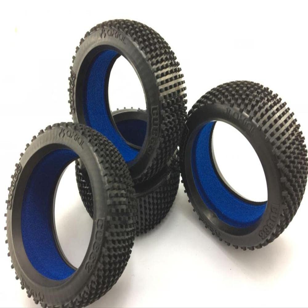 Original Axial 1/8 Off Road Buggy Short Course Soft Small Pin only Tire with Insert for 1/8 HSP HPI Axial car 4pcs
