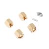 Wheel Hex Hub Adapter Brass Wheel Hex Hub Adapter 7Mm 9750 for TRAXS RTX4M RTX-4M 1/18 Upgrades Parts Accessories - (Color: Yellow) view 3