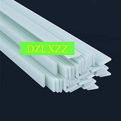 2pcs 30x5mm White Glass Fiber Rod Insulated Square Bar for Multicoptor Crafting Making Model Materials Length 500mm - (Color: 2pcs 30x5x500mm, CN)
