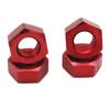 4Pcs 17mm M10 Metal Wheel Hex Nut M10XP1.0 NT002 for JLB Racing Cheetah 11101 21101 J3 Speed 1/10 RC Car Upgrade Parts - (Color: Red) view 1