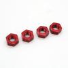 4Pcs 17mm M10 Metal Wheel Hex Nut M10XP1.0 NT002 for JLB Racing Cheetah 11101 21101 J3 Speed 1/10 RC Car Upgrade Parts - (Color: Red) view 3