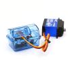 3X Blue Plastic Waterproof Receiver Receiving Box for Huanqi 727 / Slash RC Car Upgrade Parts - (Color: Blue) view 3