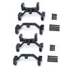 2X for MN D90 D91 D96 MN99S 1/12 RC Car Upgrade Parts Metal Pull Rod Base Seat & Axle Up Servo Bracket Mount,Black - (Color: Blue) view 1