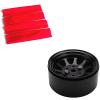 2 Set RC Car Part: 1 Set Dust Proof Shock Absorber Cover Guard & 1 Set Metal Alloy 1.9 Beadlock Wheel Rims - (Color: Blue) view 3