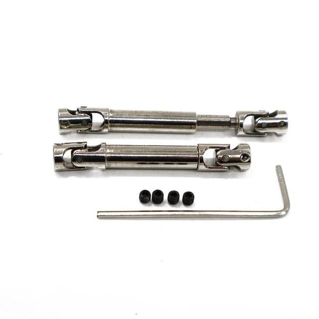 1 Pair HBX 2098B Drive Shaft 40-53mm Drive Shaft Gear 3mm Shaft Coupling 24707 for 1/24 Mini Climbing Car Parts - (Color: 24707)