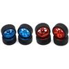 2Set 65Mm Metal Wheel Rim + High Grip Rubber Tires Tyres for WTY 144001 A959 A959-B 124019 124018 Red & Blue - (Color: Champagne) view 1