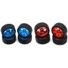 2Set 65Mm Metal Wheel Rim + High Grip Rubber Tires Tyres for WTY 144001 A959 A959-B 124019 124018 Red & Blue - (Color: Champagne) view 2
