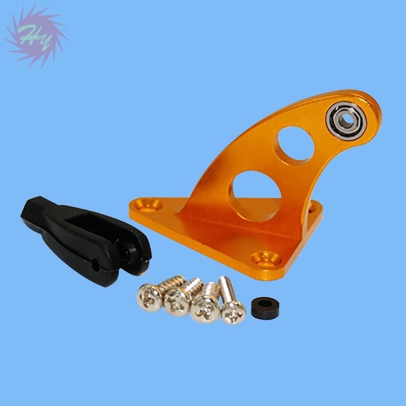 1 Set 7075 Hard Aluminum CNC Duralumin Horns with Bearing/Metal Horns with Screws and Clevis - (Color: 25x28xH26mm, CN)