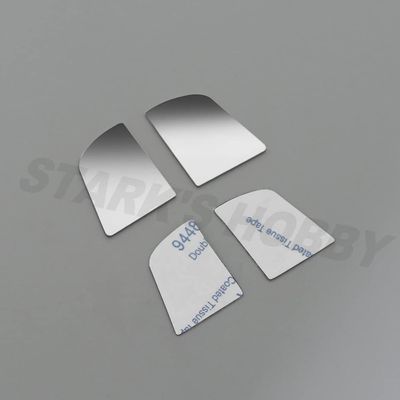 1:10 Accessories 2Pcs/Lot Stainless Steel Rearview Lens for 1/10 RC Crawler TRAXS RTX4 G500 RTX6 G63 AMG