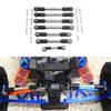GPM for 1/7 X0-1 1/10 RUSTLER HOSS Slash Stampede 4X4 VXL Metal Stainless Steel Tie Rod Toe Links 5539/6742/3643/3644 - (Color: Black) view 2
