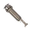 1Pc Mono Long Input Output Threaded Guitar Barrel Jack 1/4 Inch & 1Pc Acoustic Guitar Ukulele String Bridge Pin Puller Pulli - (Color: Silver) view 4