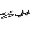4Pcs Front Upper and Lower Arm with Front and Rear Shock Tower Bracket for SG 1603 SG 1604 SG1603 SG1604 1/16 RC Car - (Color: Black) view 1