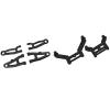 4Pcs Front Upper and Lower Arm with Front and Rear Shock Tower Bracket for SG 1603 SG 1604 SG1603 SG1604 1/16 RC Car - (Color: Black) view 2