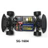 4Pcs Front Upper and Lower Arm with Front and Rear Shock Tower Bracket for SG 1603 SG 1604 SG1603 SG1604 1/16 RC Car - (Color: Black) view 4