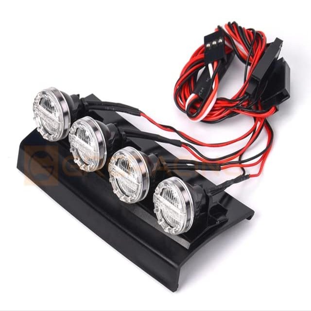 Simulation Highlight roof Spotlight for 1/10 TRAXS RTX4 RTX6 G500 G63 - (Color: Lights)