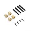 1Set for 1/8 1/10 YIKONG 4082 Climbing Car YK4082/4102/6101 Universal Replacement Upgrade Accessories - (Color: BlackGold) view 1