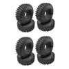 8PCS 120MM 1.9 Rubber Rocks Tyres Wheel Tires for 1/10 RC Rock Crawler Axial SCX10 90046 AXI03007 TRAXS RTX4 D90 TF2 - (Color: Camel) view 2