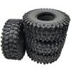 8PCS 120MM 1.9 Rubber Rocks Tyres Wheel Tires for 1/10 RC Rock Crawler Axial SCX10 90046 AXI03007 TRAXS RTX4 D90 TF2 - (Color: Camel) view 3