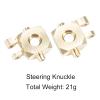 Brass Weight Steering Link Blocks Knuckle Diff Cover Caster Blocks for 1/18 RTX4-M Upgrade Parts - (Color: as Shown) view 4